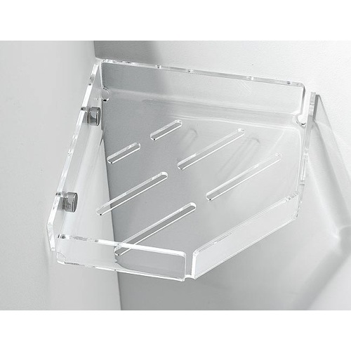 Shower Basket, Toscanaluce 1211, Plexiglass Corner Shower Soap Holder 1211