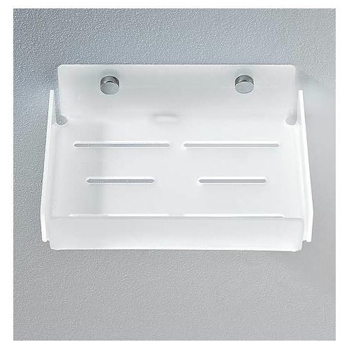 Shower Basket, Toscanaluce 1214, Rectangular Plexiglass Shower Soap Holder 1214