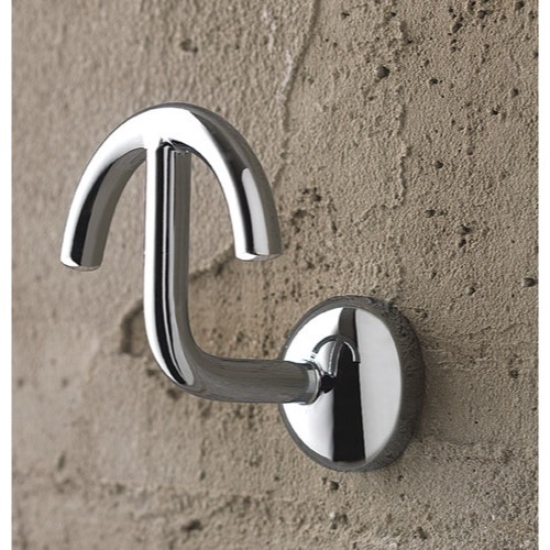 Bathroom Hook, Toscanaluce 1504, Polished Chrome Robe Hook 1504