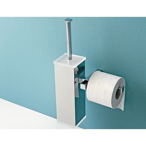 Toilet Brush, Toscanaluce 4526, Wall Mounted Toilet Brush Holder with Toilet Roll Holder 4526