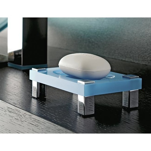 Soap Dish, Toscanaluce 4561, Square Plexiglass Soap Dish 4561