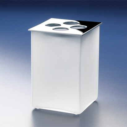 Toothbrush Holder, Windisch 83122M, Square 4-Hole Toothbrush Holder 83122M
