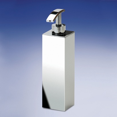 Soap Dispenser, Windisch 90102, Tall Squared Chrome, Gold or Satin Nickel Bathroom Soap Dispenser 90102