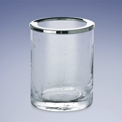 Toothbrush Holder, Windisch 911252, Round Bubbled Crystal Toothbrush Holder 911252