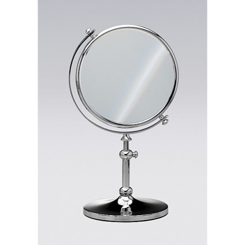 Makeup Mirror, Windisch 99111, Free Standing Brass Mirror With 3x Magnification 99111
