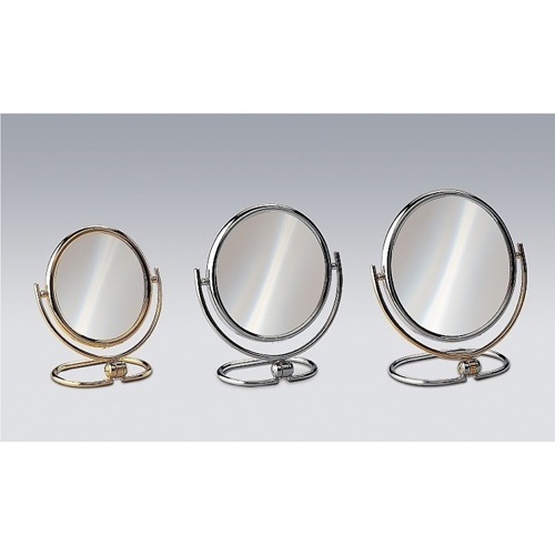 Makeup Mirror, Windisch 99114, Free Standing Brass Mirror With 3x Magnification 99114