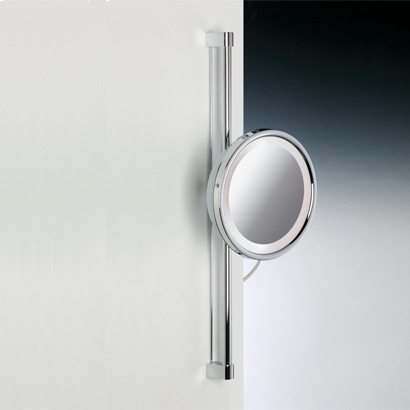 Makeup Mirror, Windisch 99182, Chrome or Gold Round Wall Mounted 3x or 5x Magnifying Mirror 99182
